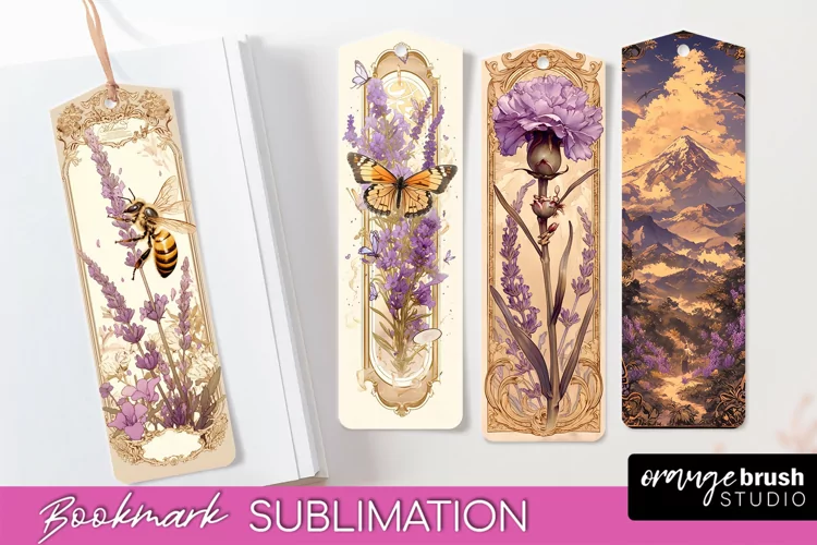 Vintage Scrapbook Bookmark Sublimation - Ephemera Bookmarks