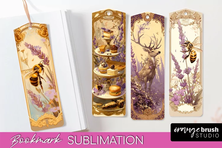 Vintage Scrapbook Bookmark Sublimation - Ephemera Bookmarks