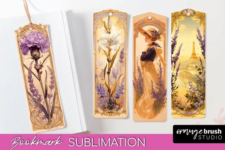 Vintage Scrapbook Bookmark Sublimation - Ephemera Bookmarks