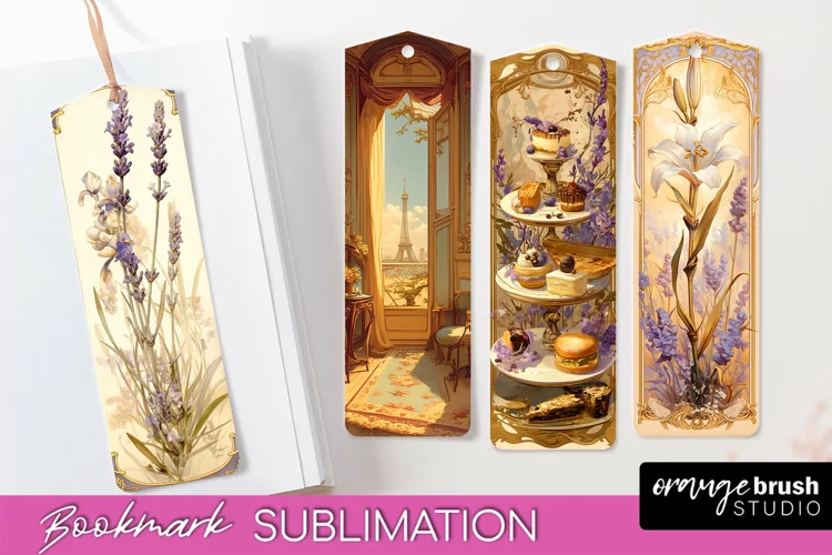 Vintage Scrapbook Bookmark Sublimation - Ephemera Bookmarks