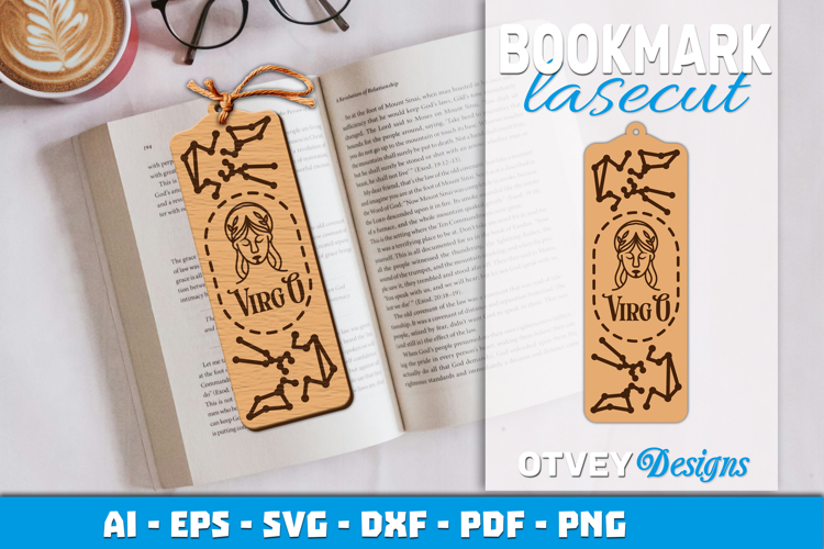 Zodiac Bookmark Lasercut | Bookmark Design Lasercut