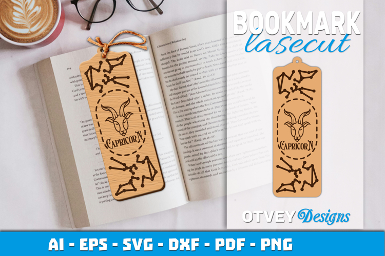 Zodiac Bookmark Lasercut | Bookmark Design Lasercut
