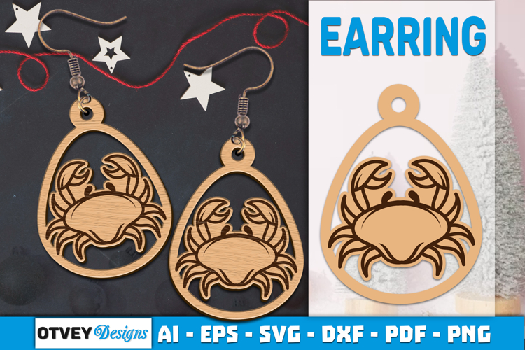 Zodiac Earring Lasercut | Earring Design Lasercut