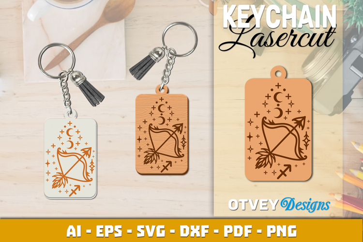 Zodiac Keychain Lasercut | Keychain Design Lasercut