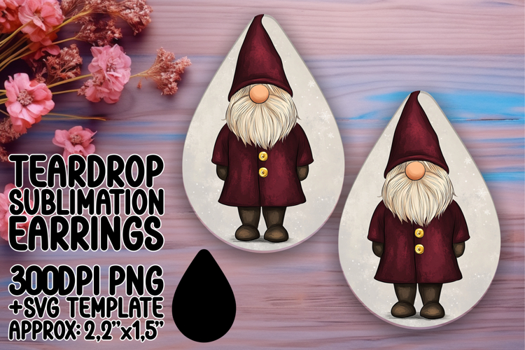 Artistic Teardrop Design for DIY , Gnome