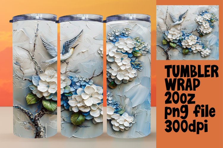 Springtime Splendor Sublimation Tumbler Wrap 20oz