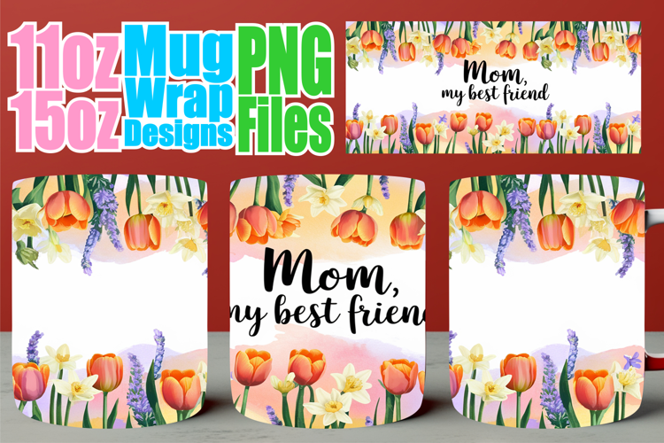 Cozy vibes 11oz 15oz mug wrap, Mother's Day