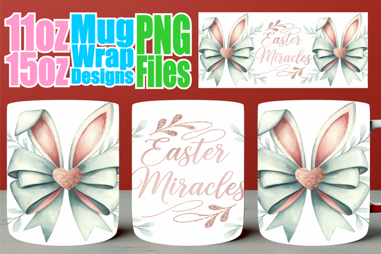 Captivating colors sublimation wrap, Easter Bow