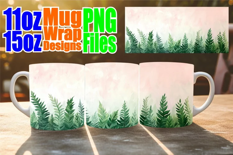 Springtime Splendor Cup Wrap: Floral Sublimation