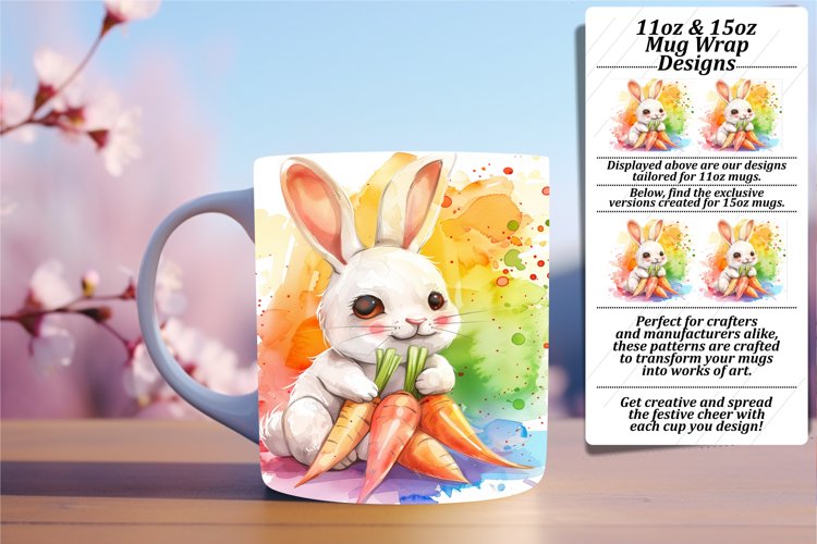 Whimsical Wildlife Mug Wrap Assortment 11oz/15oz example image 1