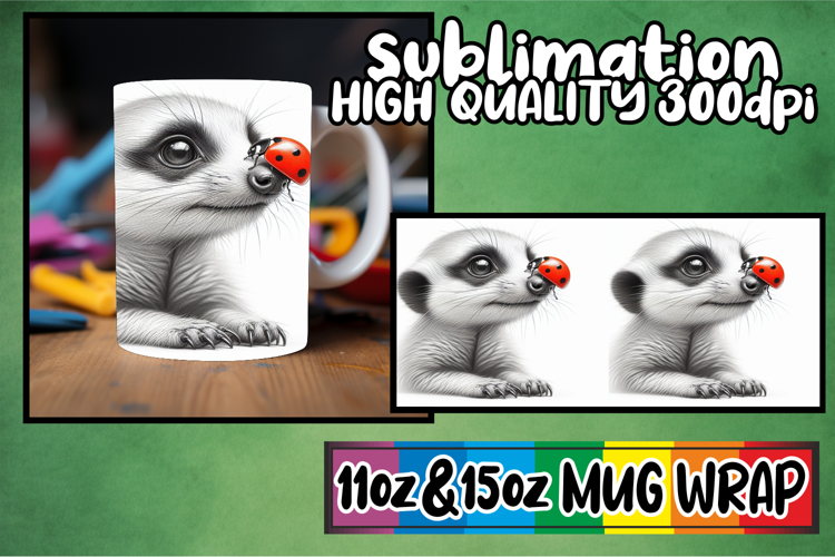 Gentle breezes 11oz 15oz sublimation wrap, Cute Animals