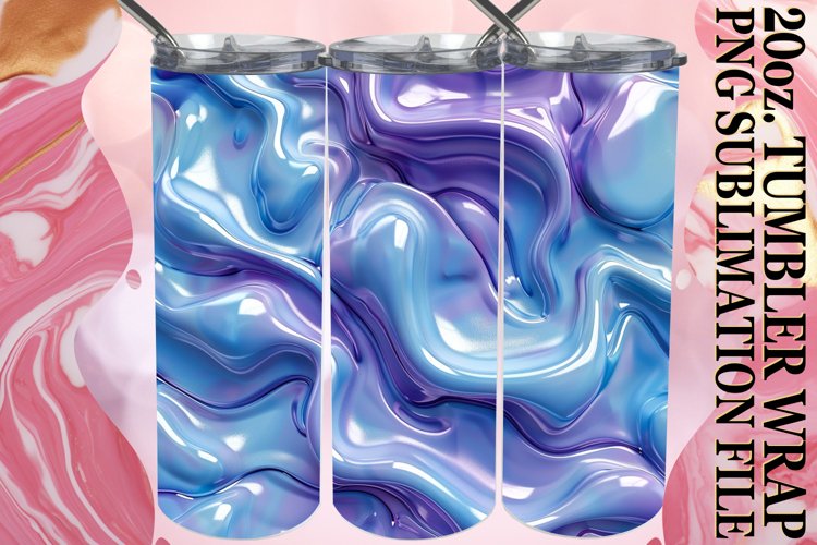 Colorful Pattern 20oz Tumbler Wrap Collection example image 1
