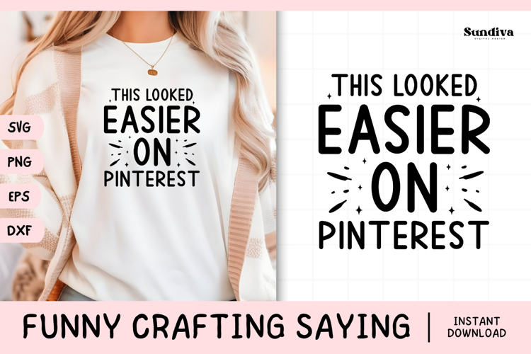 Funny Crafting Quote SVG For Crafter | This Looked Easier