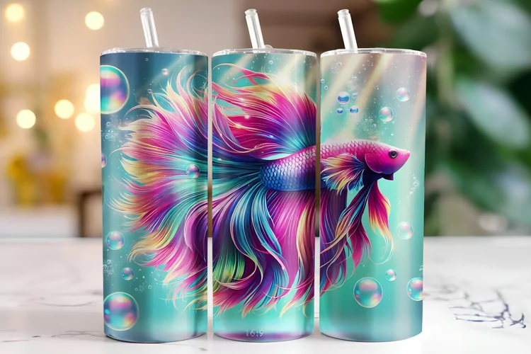 Fish Tumbler Wrap | Sublimation | Tumblers