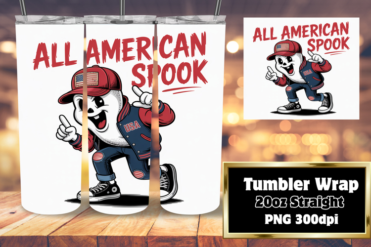 Custom 20oz Sublimation File , Funny Ghost