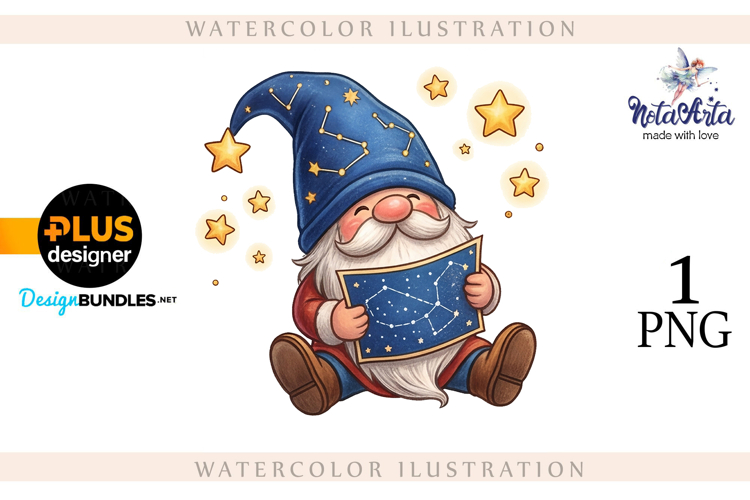 Watercolor Christmas gnomes, Christmas Gnomes