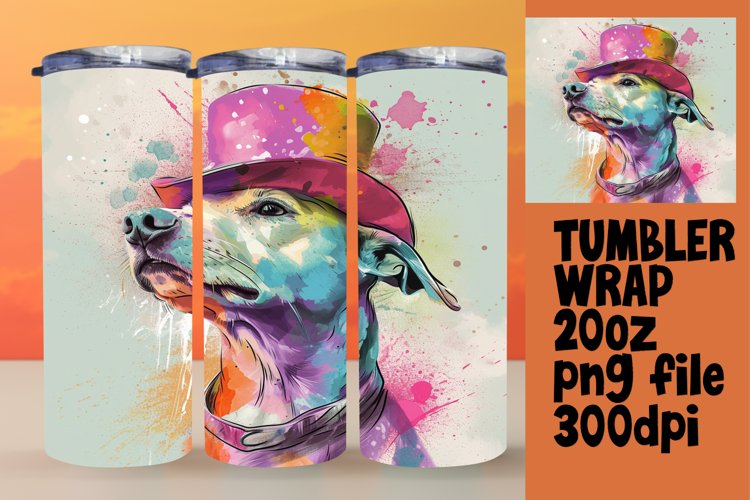 Abstract Dog Bliss Tumbler