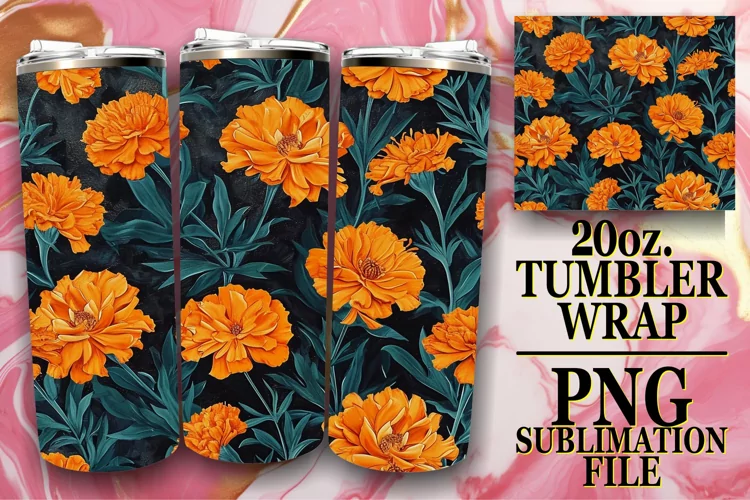 Joyful Spring Bloom Tumbler Design