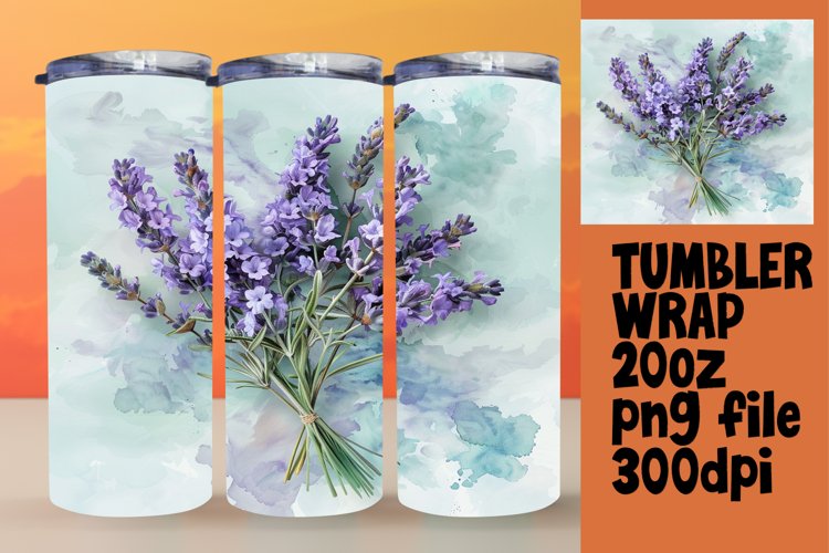 Tumbler Wrap Sublimation 20oz Pattern Colorful Flowers