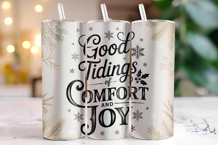 Good tidings of comfort and joy Tumbler Wrap | Christmas