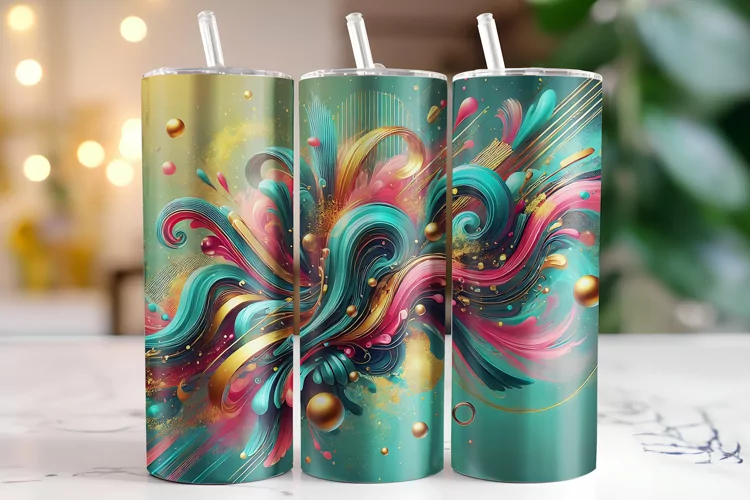 Abstract Tumbler Wrap | Sublimation | Tumblers