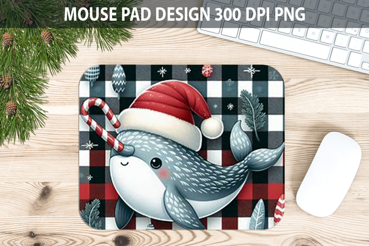 Christmas Snowflake Mouse Pad Sublimation - Animal PNG Desig
