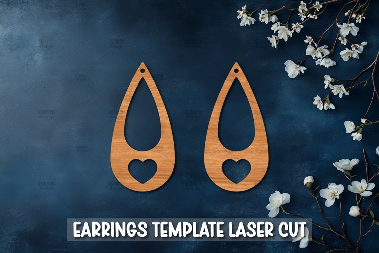 Heart Earrings Svg Image 23