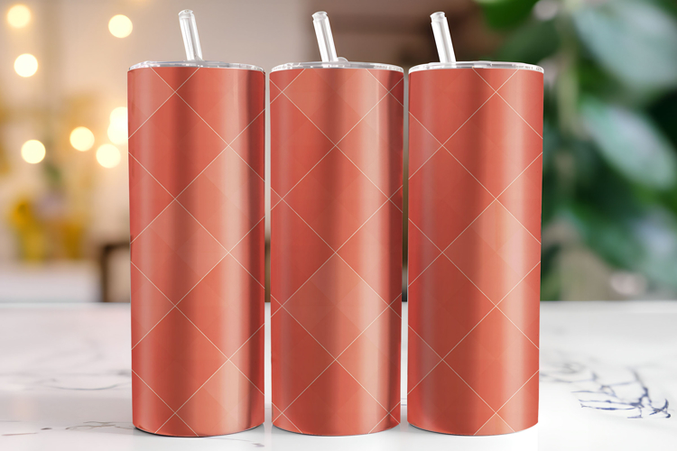 Check Pattern Tumbler Wrap | Sublimation | Tumblers example image 1