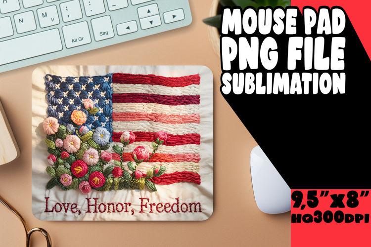 LUMINOUS MOUSE PAD CREATIVE PNG, Patriotic