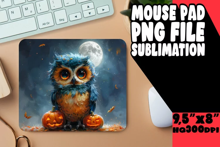 Spring Owl Mouse Pad 11oz