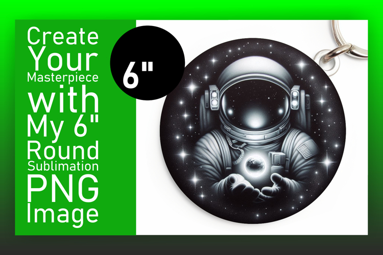Cute Round Design for Car Coasters , Astronaut