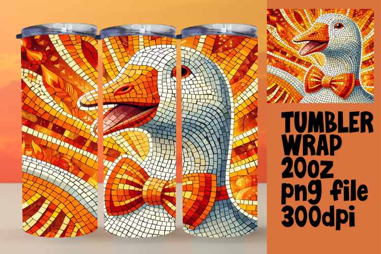 Customizable Sublimation Tumbler 20oz , Goose