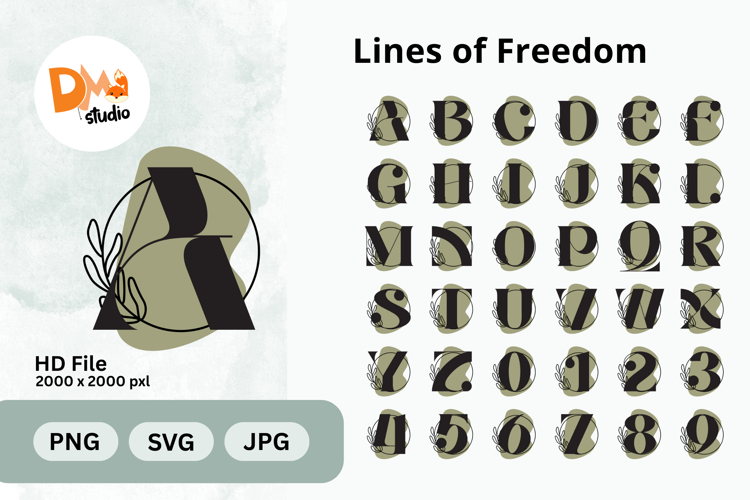 Lines of Freedom Monogram