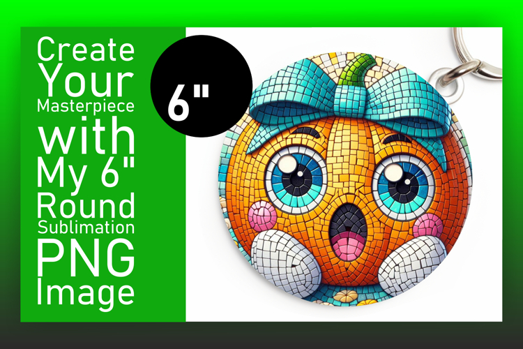Lovely Round Design for Keychains , Cute Pumpkin