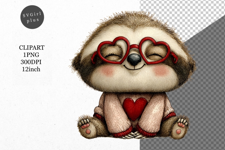 Cute Sloth Clipart Image 14