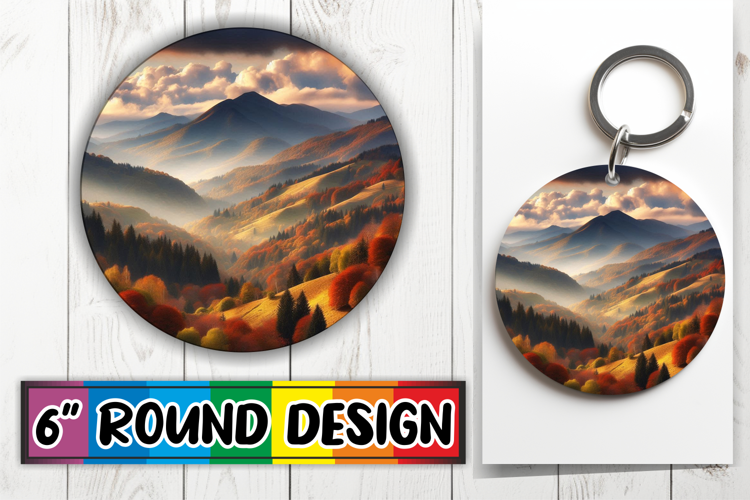 Unique Round Ornaments Design, Autumn