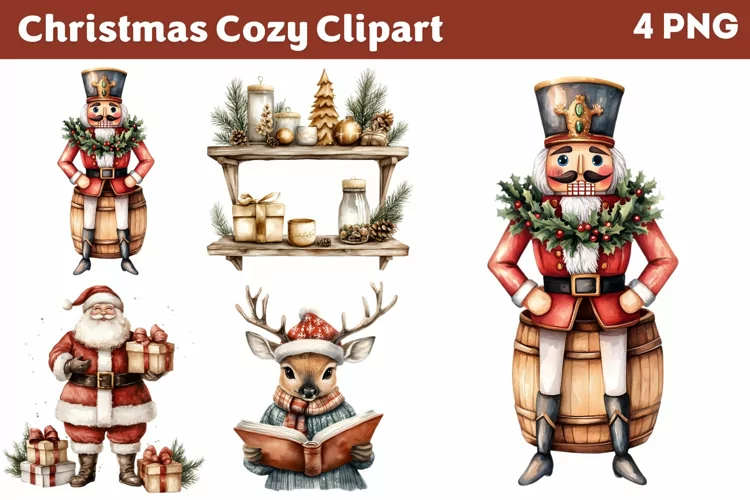 Cozy Christmas Clipart PNG