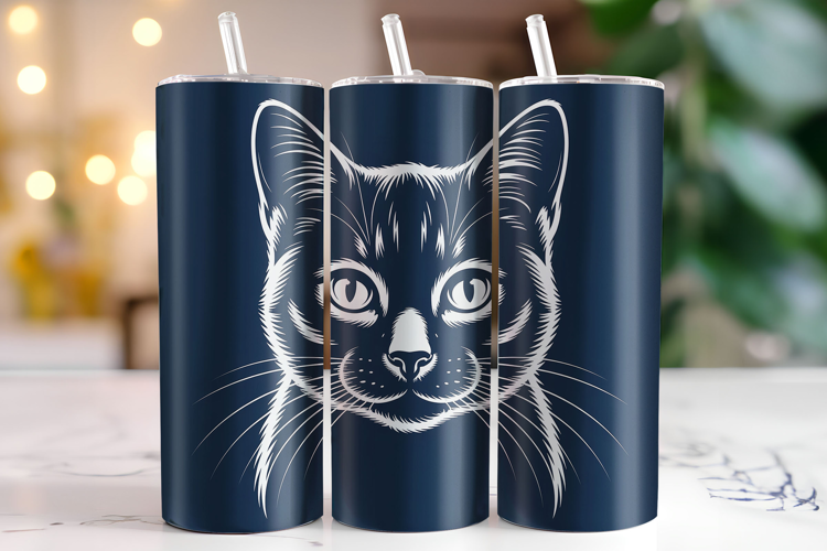 Cat Tumbler Wrap | Sublimation | Tumblers