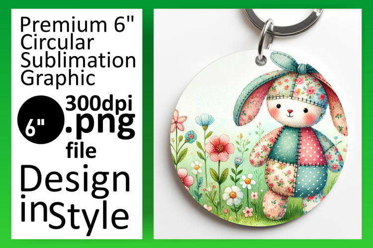 Stylish Circle Design Keychain PNG , Animals