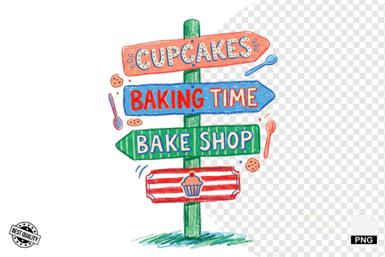 Baking Signpost PNG