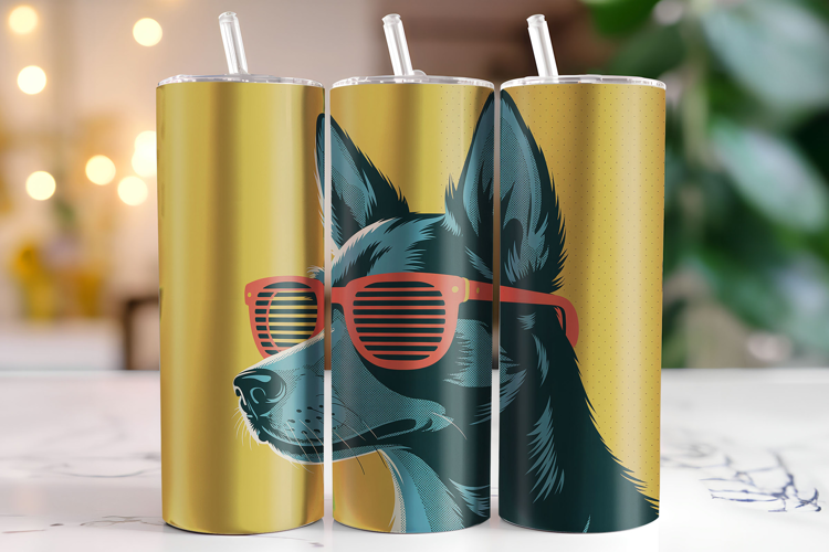 Dog Tumbler Wrap | Sublimation | Tumblers