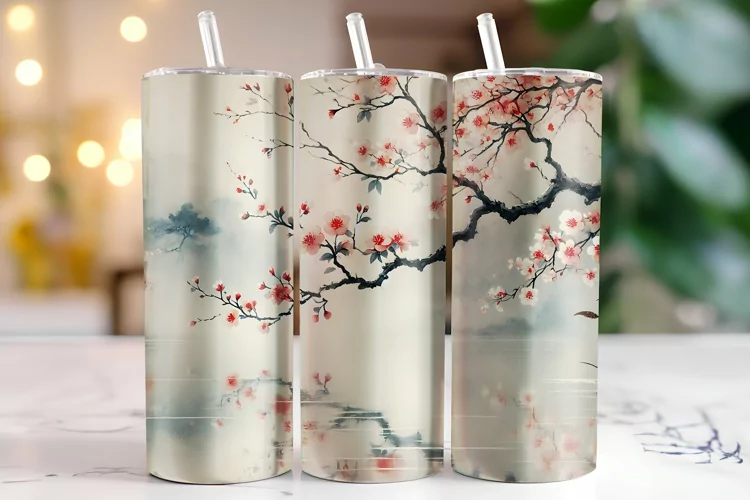 Flowers Tumbler Wrap | Sublimation | Tumblers