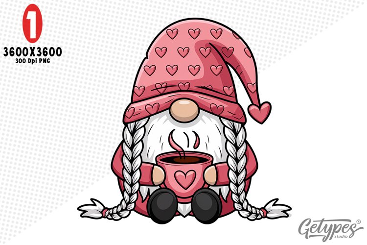 Valentine Gnome Clipart Image 23