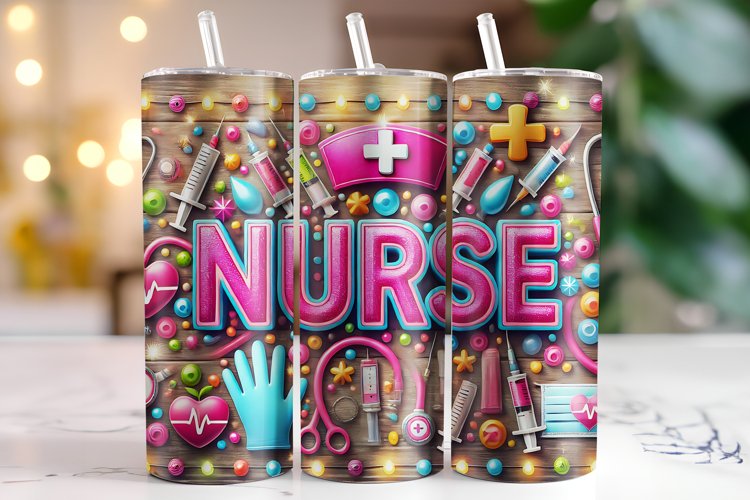 Nurse Tumbler Wrap | Sublimation | Tumblers