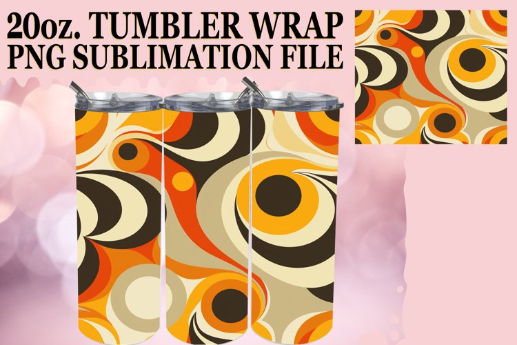 Whimsical Bloom Bliss Tumbler Wrap, Colorful Delight example image 1