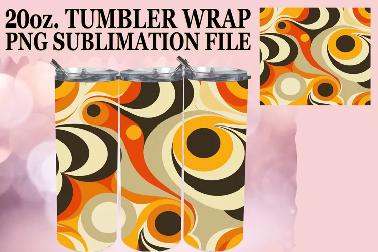 Whimsical Bloom Bliss Tumbler Wrap, Colorful Delight