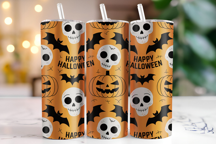 Happy Halloween Tumbler Wrap | Sublimation | Tumblers
