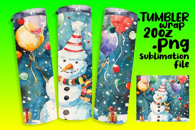 Coastal Christmas: Sunny Snowman Sublimation