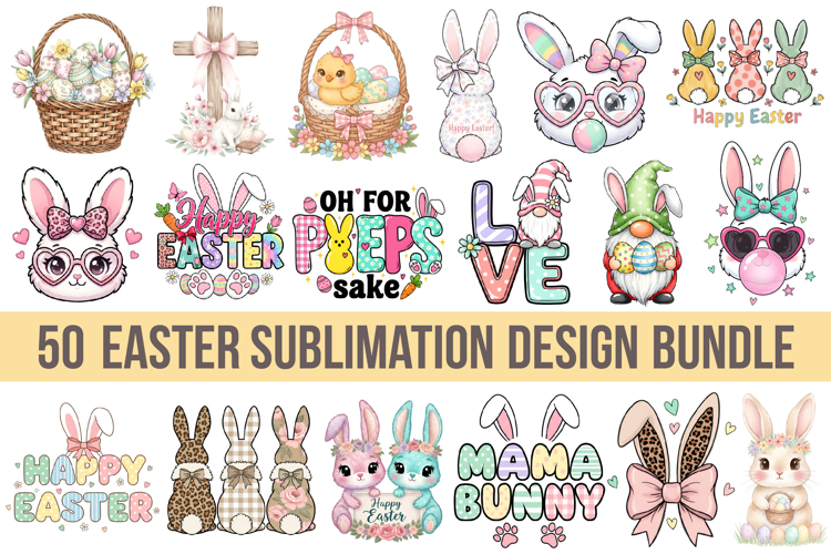 Easter Sublimation Design Bundle