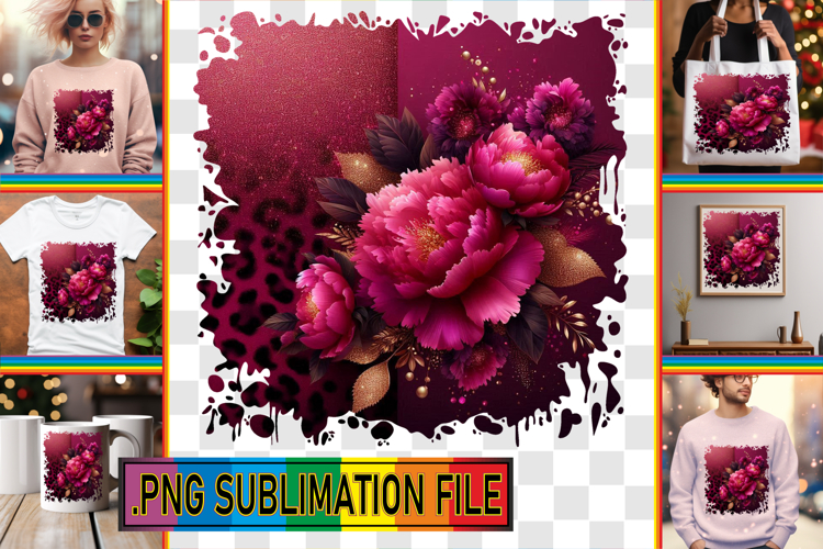 VIBRANT TOTE BAG Design Ideas PNG, Leopard Prints